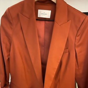 Argent Orange Double Breasted Blazer
